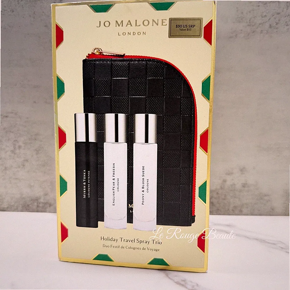 Jo Malone Cologne Perfume Trio Gift Set + Travel Bag - 10ml Each