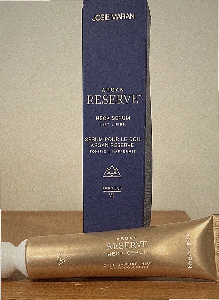 Josie Maran Argan Reserve Harvest VI Neck Serum Rollerball Lift Firm Wrinkle 1oz