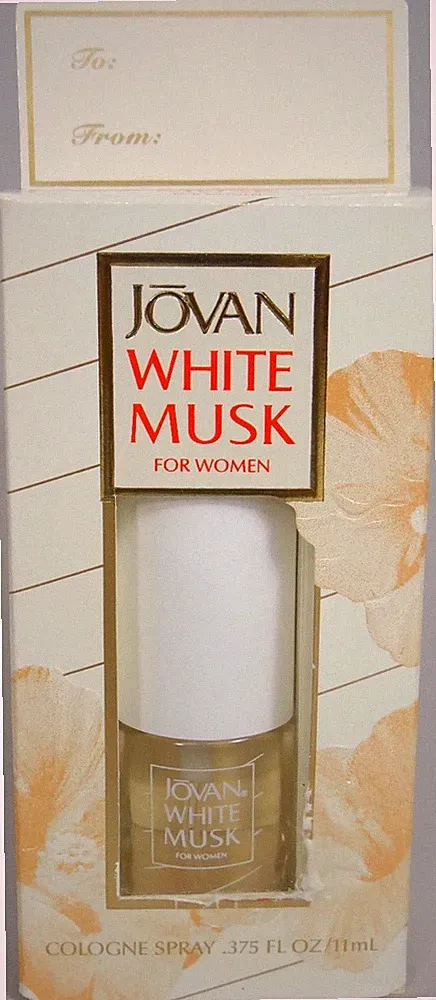 Jovan White Musk Perfume Cologne Spray Coty .375 oz Musk Floral Powdery Scent