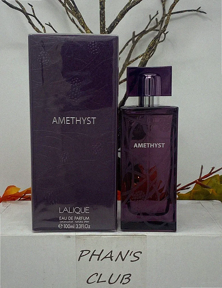 Lalique Amethyst - 3.3oz Eau de Parfum Spray Floral Fruity Perfume for Women