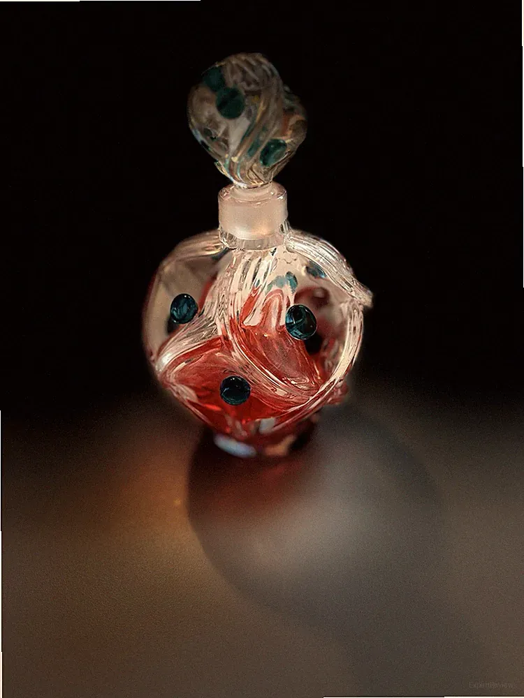 Lalique Floride Perfume Flacon Designed by Marc Lalique France Vintage 1956