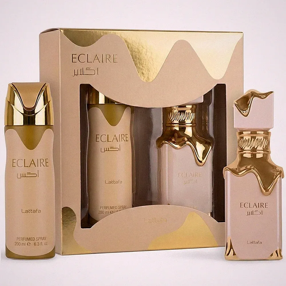 Lattafa Eclaire 2 Pcs Gift Set With 100ml EDP + 200ml Perfumed Spray