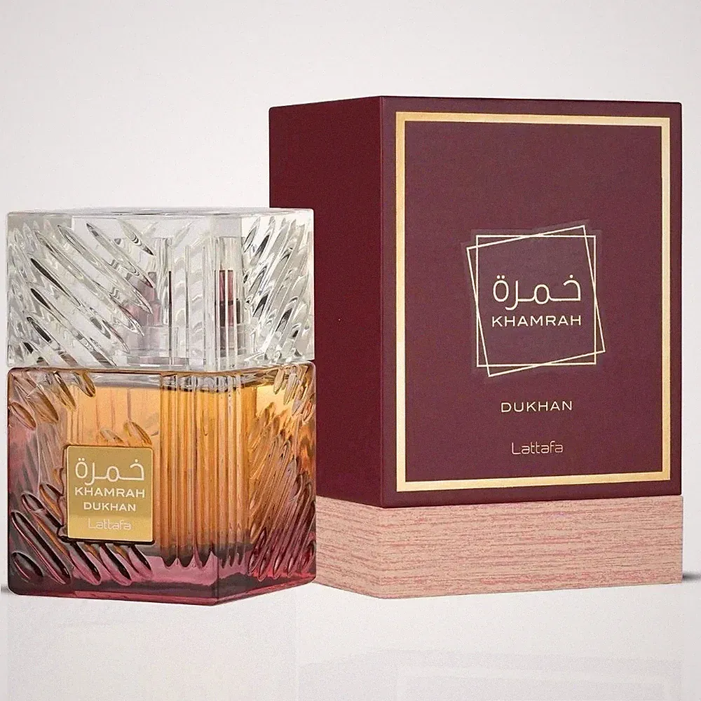 Lattafa Khamrah Dukhan Unisex Eau de Toilette Spray, 3.4 oz/100 ml