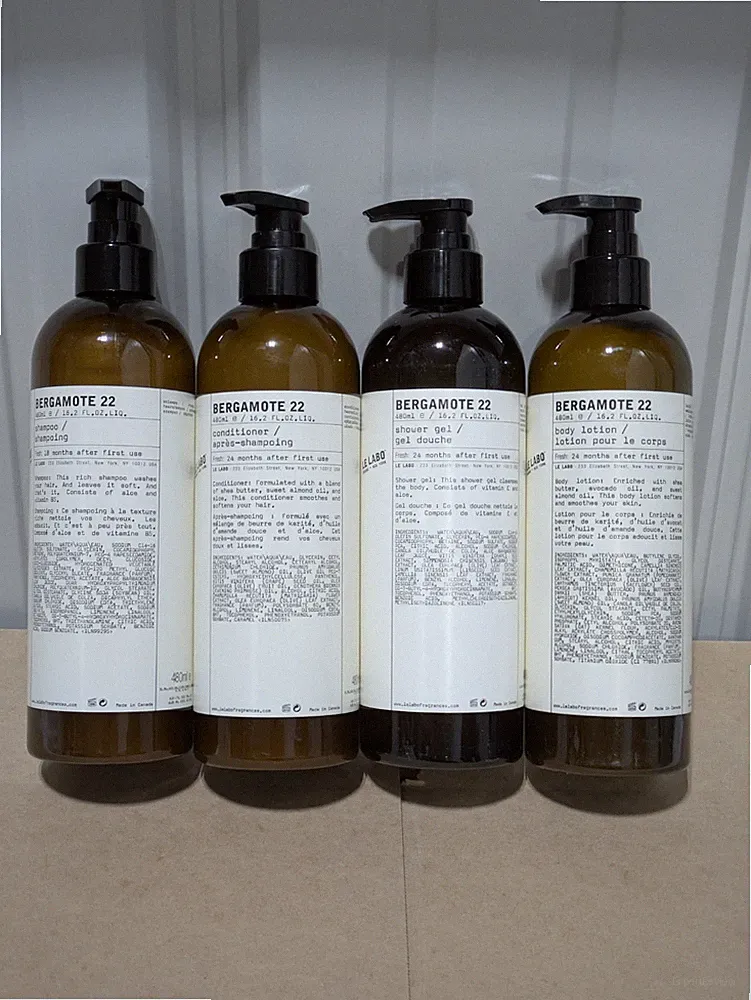Le Labo Bergamote 22 Collection Shampoo Conditioner Body Wash Lotion 480mL