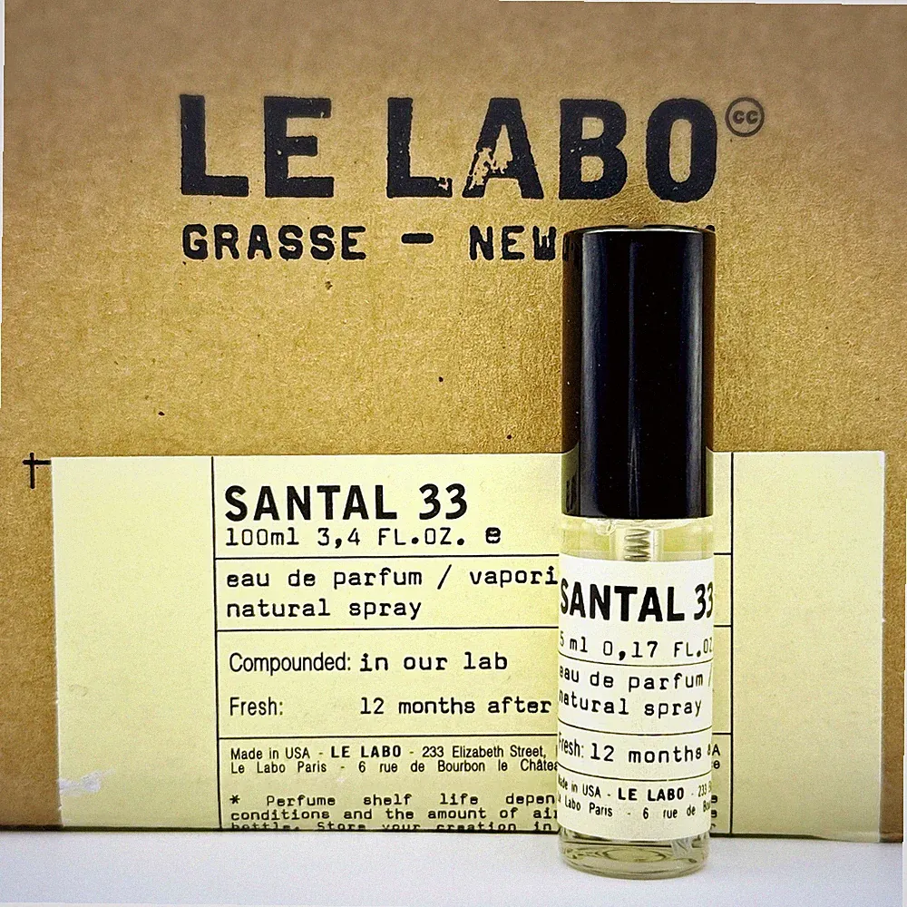 Le Labo SANTAL 33 Eau De Parfum Travel Size Spray 5ml/0.17oz - Authentic Parfum
