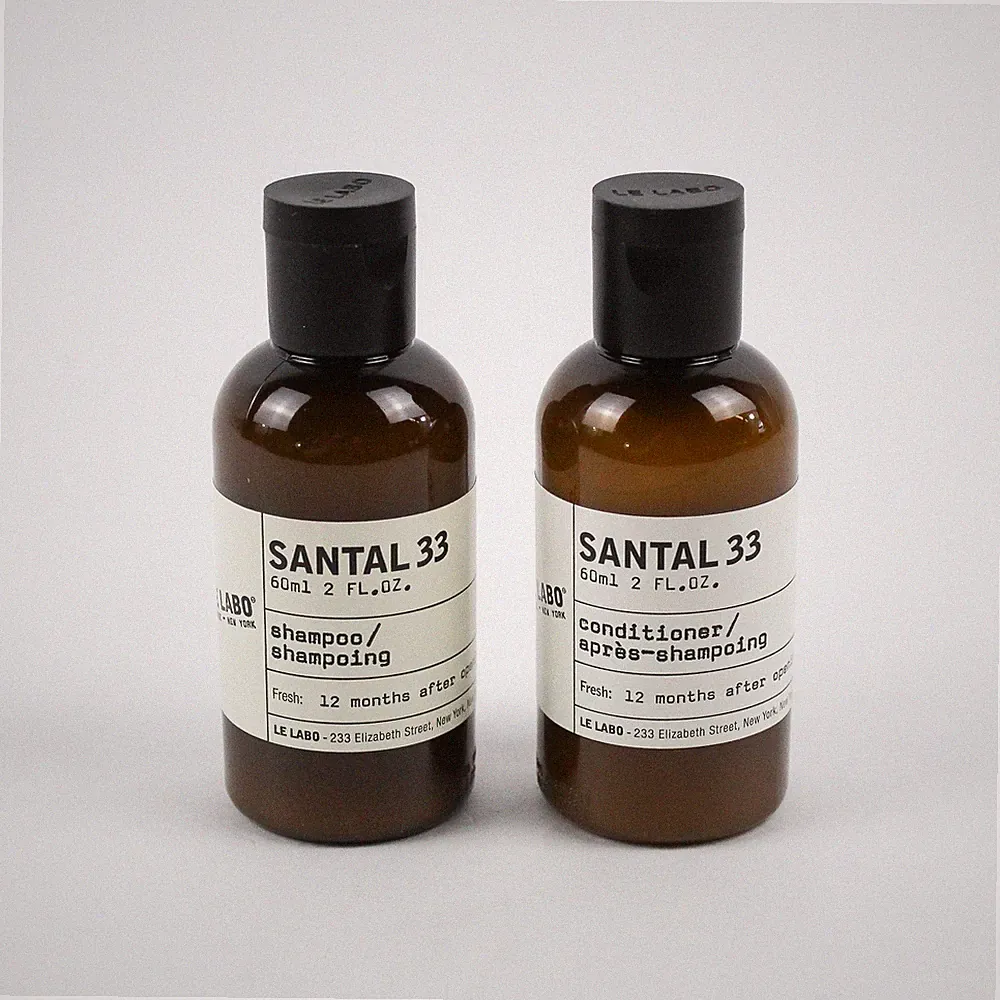Le Labo Santal 33 Luxury Hair Care Set Perfuming Shampoo Conditioner 2 fl oz ea