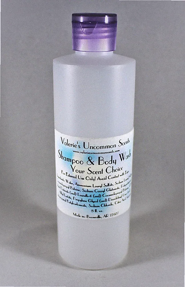 Leather Scented perfumed SHAMPOO HAIR & BODY WASH SHOWER GEL SOAP 8oz