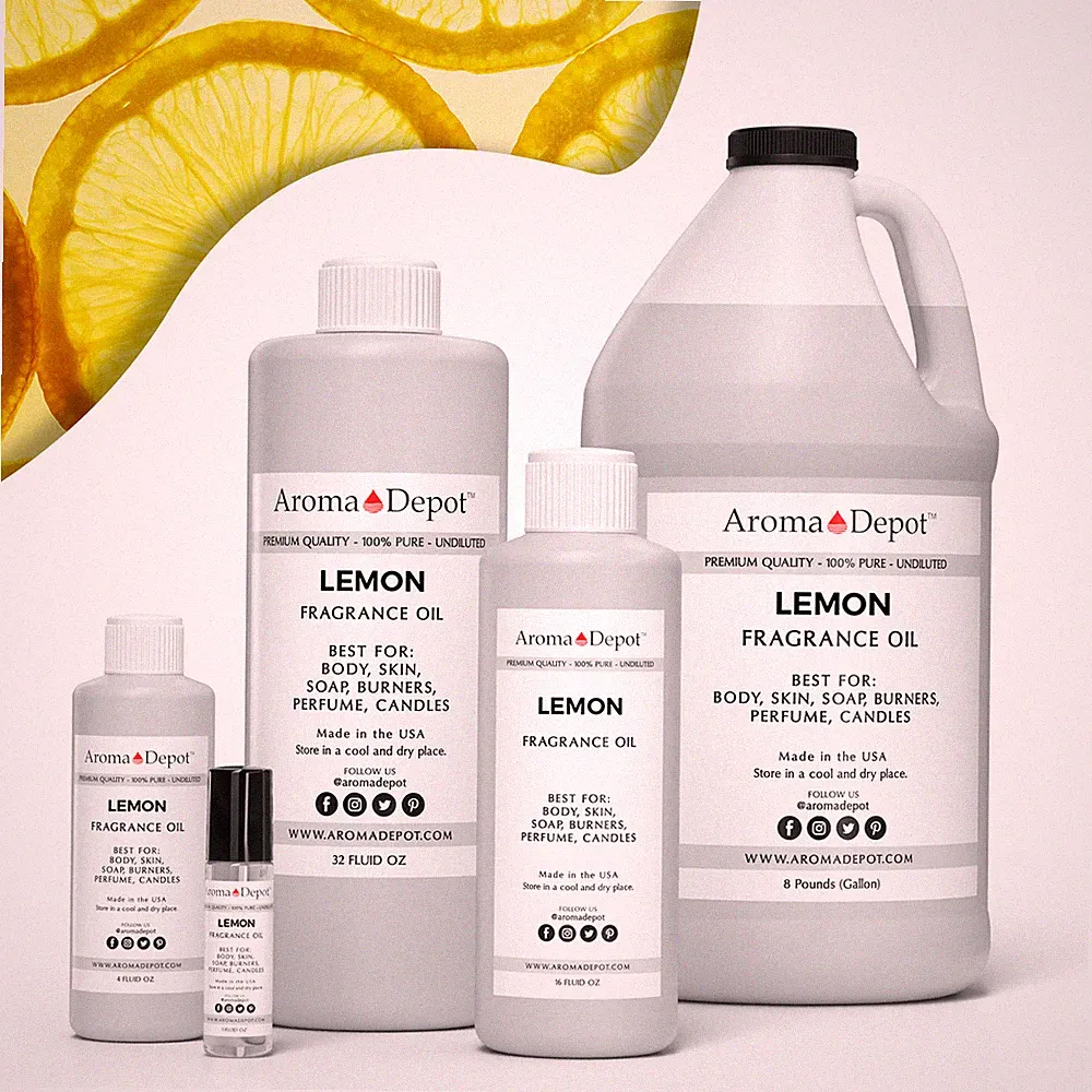 Lemon Fragrance oil For Body Perfume ,Candle, Soap, Bath Bomb Incense Diffusers