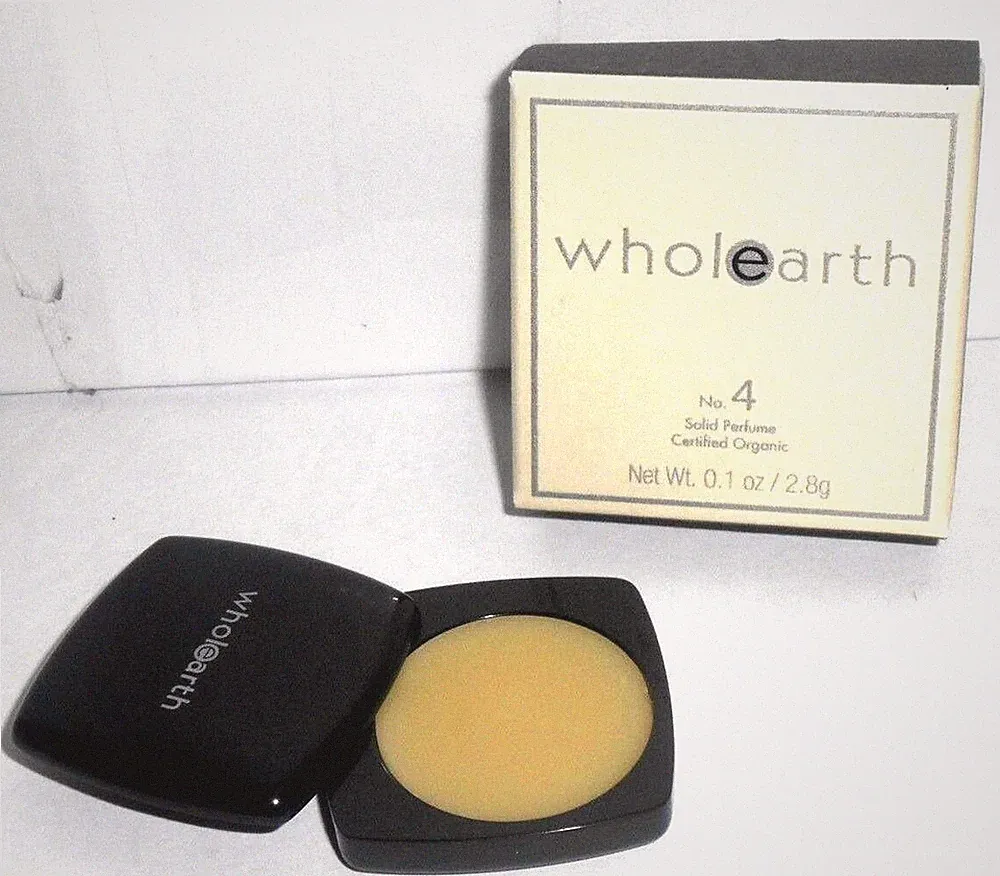 Lot 2 pcs Wholearth No. 4 Solid perfume Certified Organic 0.1oz ea NIB