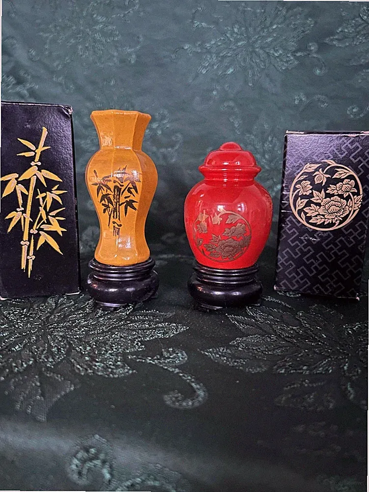 Lot 2 Vintage Avon MOONWIND Cologne Golden Bamboo & Oriental Peony