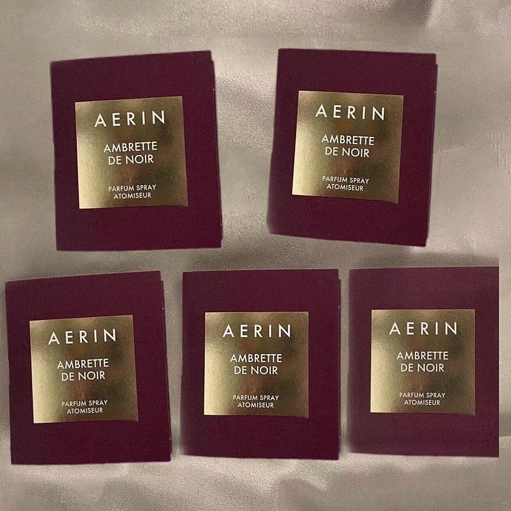 Lot 5 x Aerin Ambrette de Noir Parfum Sample Spray 1.5ml / 0.05oz ea，tot= 7.5 ML