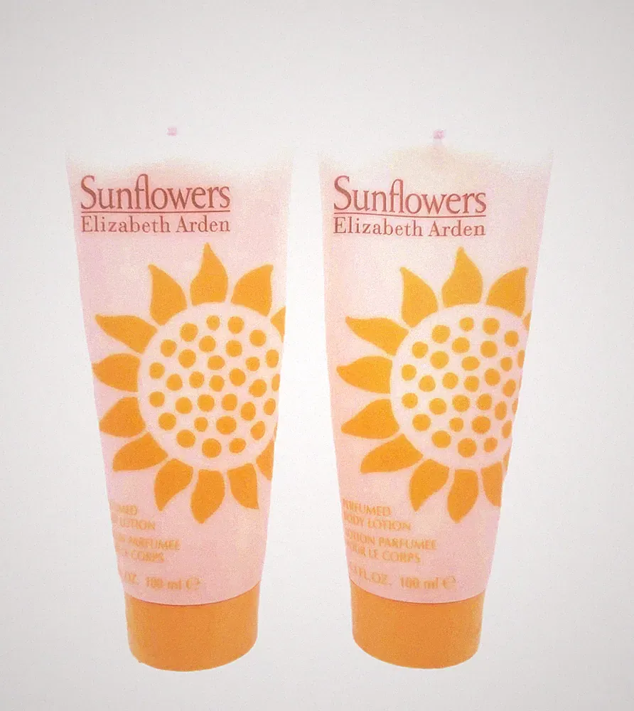 LOT OF 2 Elizabeth Arden Sunflowers Perfumed Body Lotion 3.3oz each