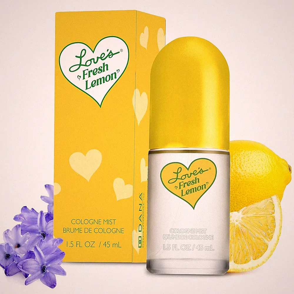 Love's Fresh Lemon by Dana Cologne Mist 1.5 oz For Women Citrus Fruity Fragrance