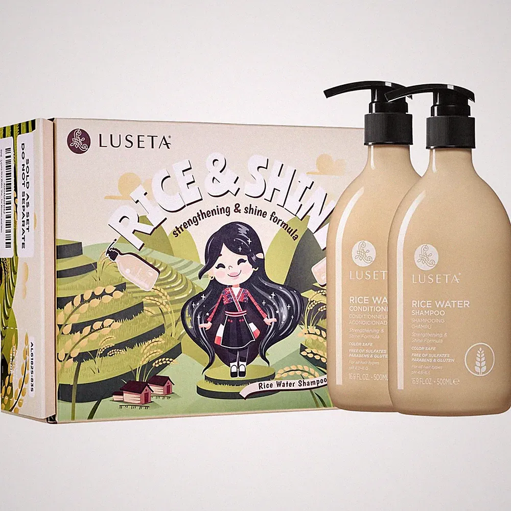 Luseta Red Hair Shampoo & Conditioner Set for Color Treated, Sulfate and Paraben