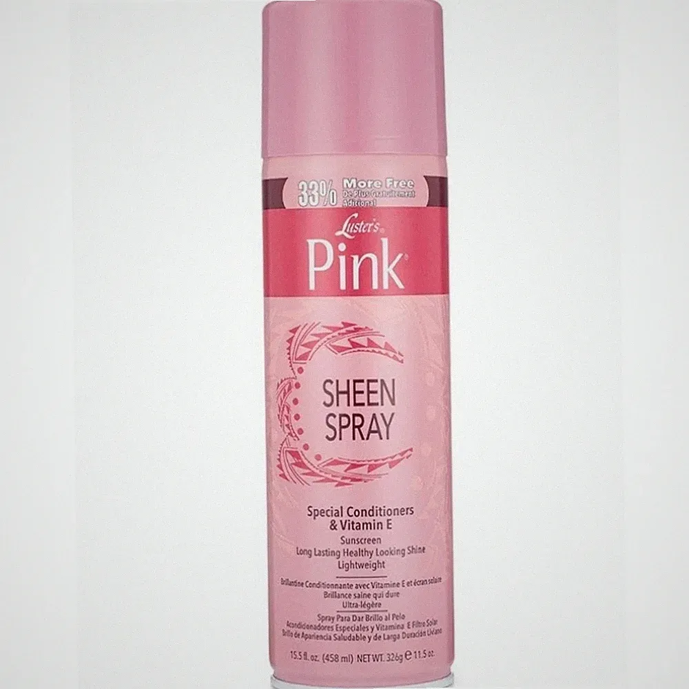 Luster's Pink Sheen Hair Spray 15.5 fl oz With Vitamin E Long Lasting