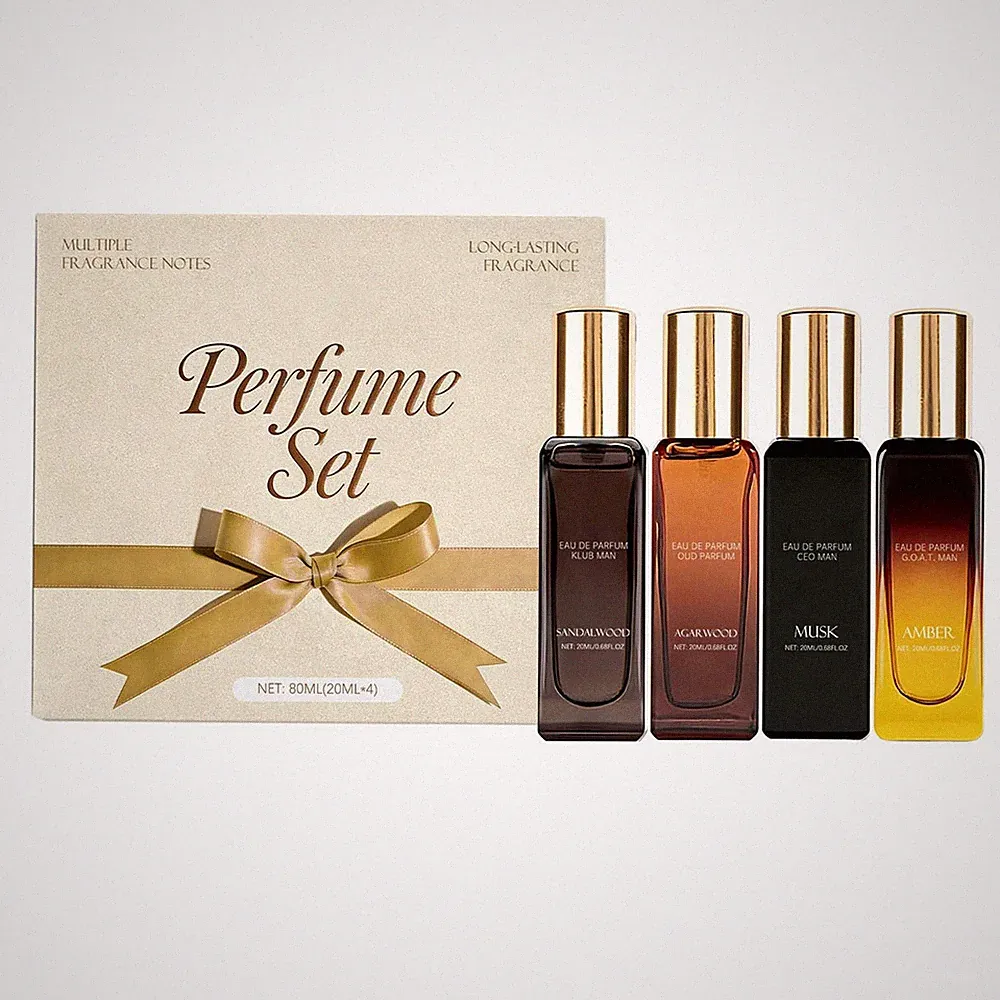 Luxury Fragrance Gift Set 20ml 4 Pieces Long-lasting Perfume Mist US