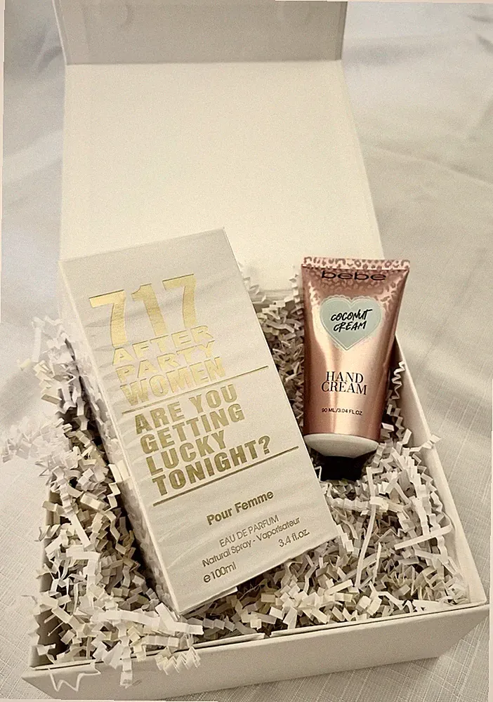 Luxury Gift Set –717 After Party Women Perfume & Coconut Hand Cream Elegant Box