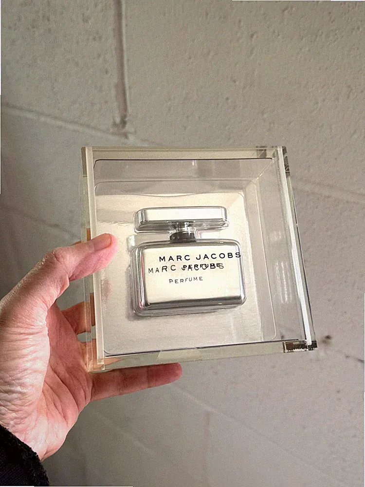 Marc Jacobs Limited Edition Rare Silver Bottle 15ml Perfume Never Opened