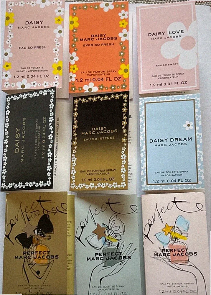 Marc Jacobs Perfume Collection Sample Spray Vial 9pc Set
