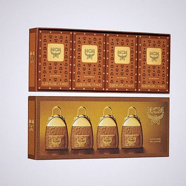 MCM 4 Pc 0.23oz Eau de Parfum Spray Mini Gift Set for Women Fragrance Mood Scent
