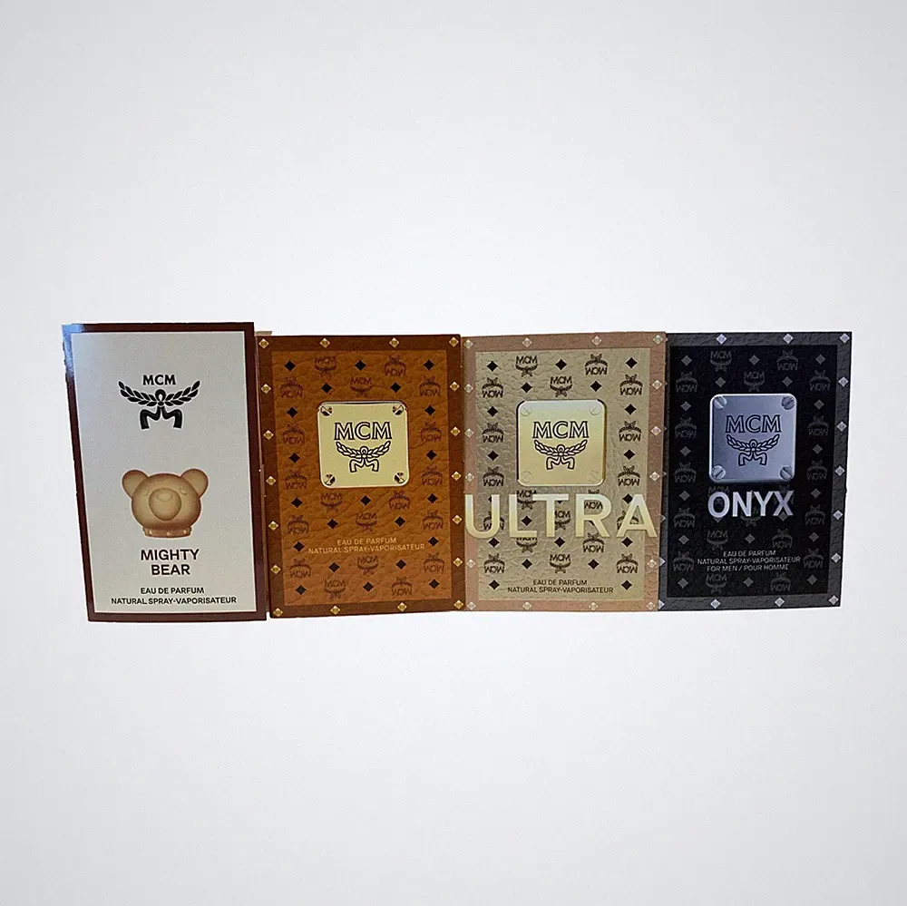 MCM 4 Piece Perfume Samples Bear, EDP, Onyx, Ultra 1.5ml Each