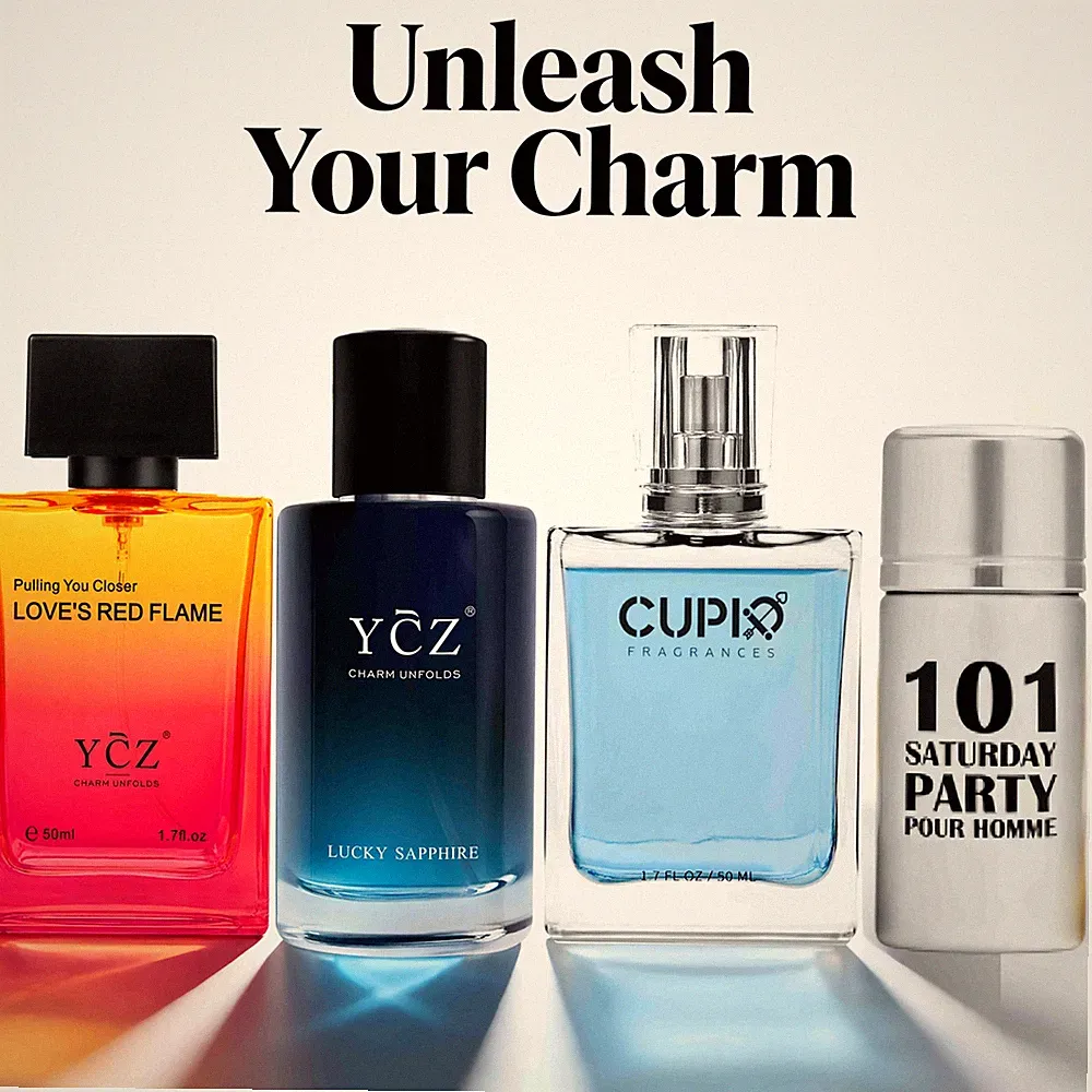 Men's Body Perfume, Cologne Pheromone Scent, Fresh Ocean & Woody Aroma