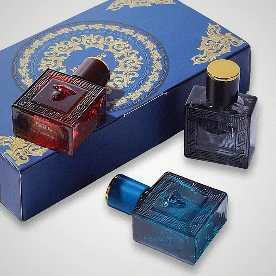 Men's Luxury Perfume Gift Set 3x30ml Oriental Woody Eau de Toilette Long Lasting
