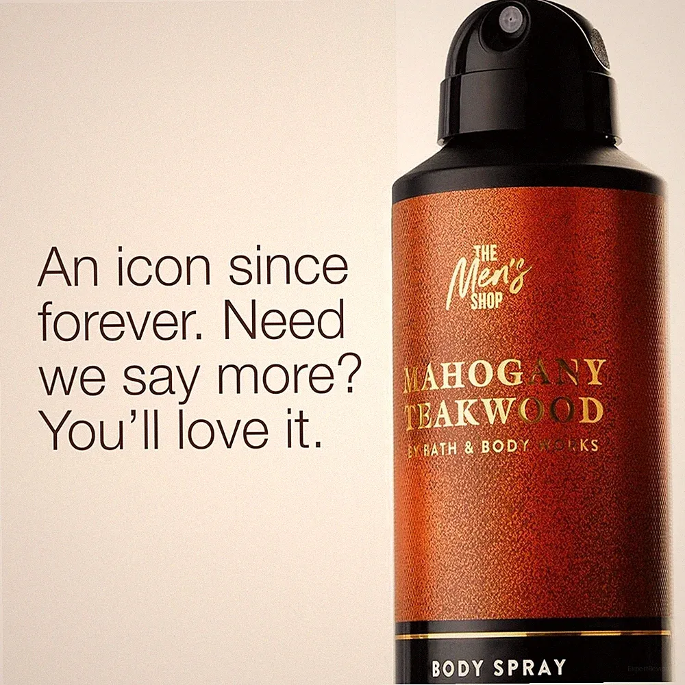 Men's Mahogany Teakwood Body Spray - Long Lasting Fragrance