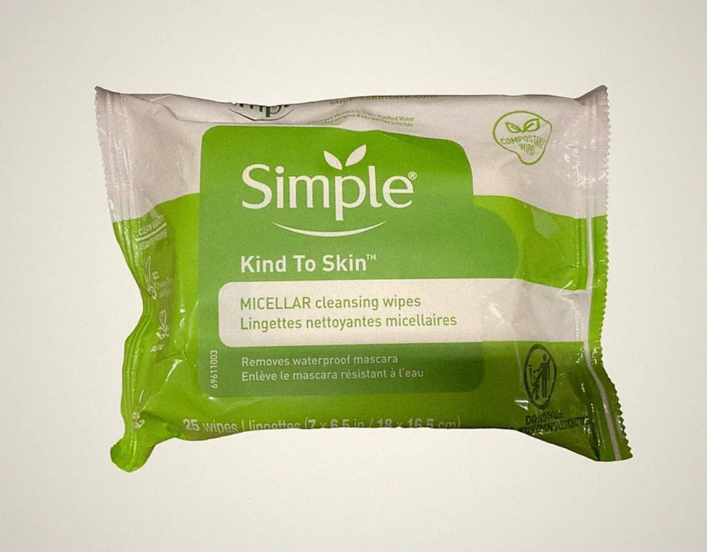 Micellar Cleansing Wipes 4 x 25 - Dye-Free, Perfume-Free Makeup