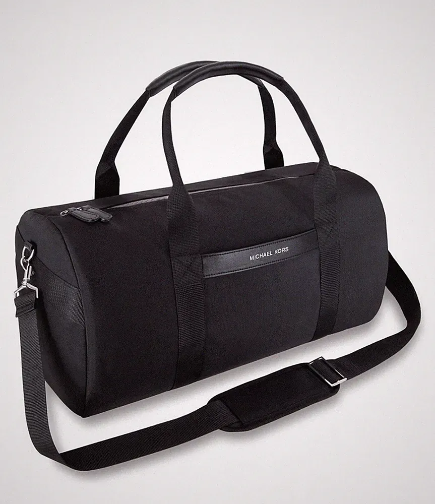 Michael Kors Fragrance Heavy Duty Black Duffel Bag Gym Travel New without Tag