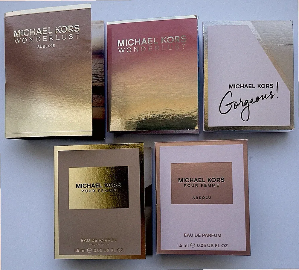 Michael Kors Perfume Collection 5pc Sample Spray Vial Set