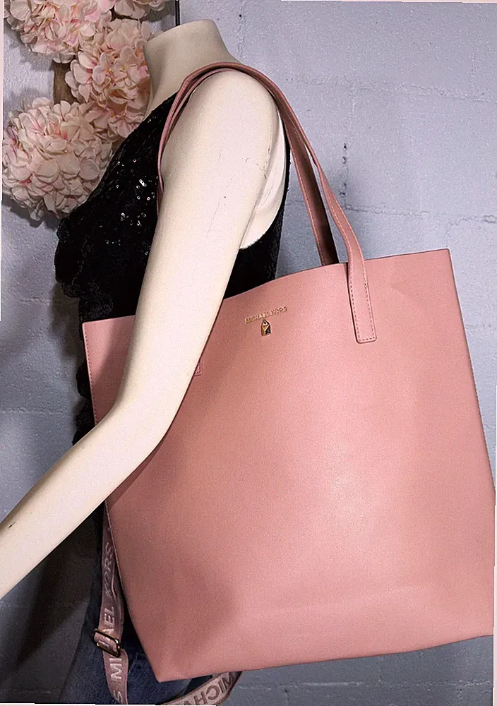 Michael Kors Tote Bag Purse Pink Blush Gold MK Fragrance Collection