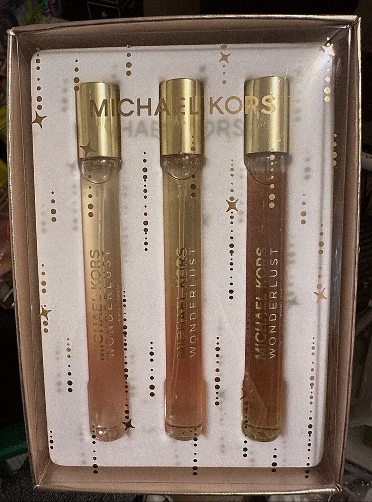 Michael Kors Travel Wonderlust Spray perfume set of 3 for women NIB