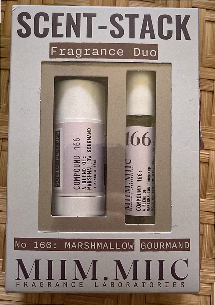MIIM.MIIC No 166 Scent Stack Duo MARSHMALLOW GOURMAND Solid Perfume & Oil