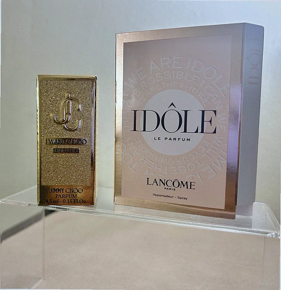 Mini Designer Perfume Set Lancôme Idôle + Jimmy Choo I Want Choo Travel Size