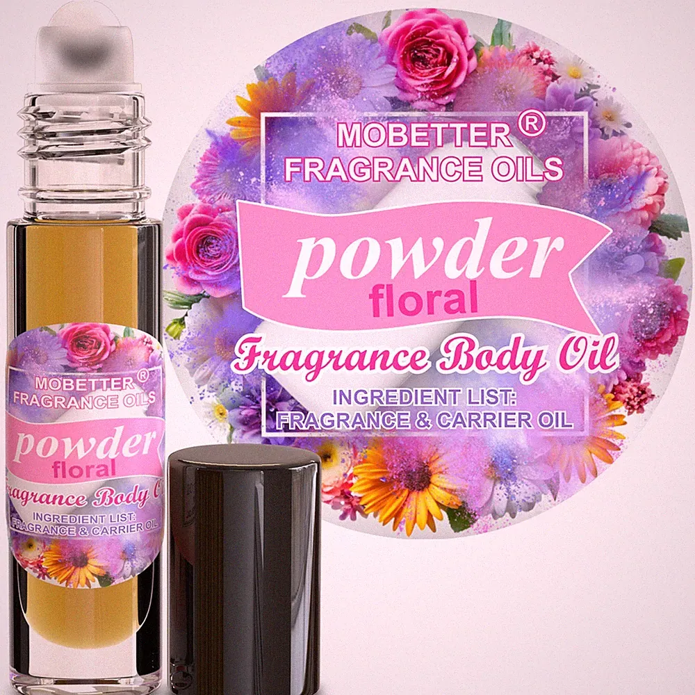 MOBETTER FRAGRANCE OILS Powder Floral Fragrance Body Oil for Unisex