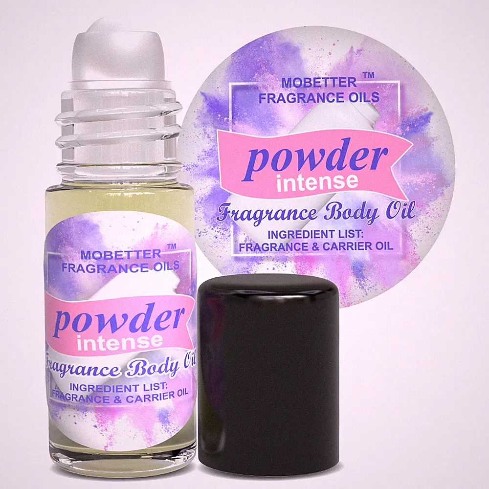 MOBETTER FRAGRANCE OILS Powder Intense 1 Oz Perfume Fragrance Body Oil Unisex
