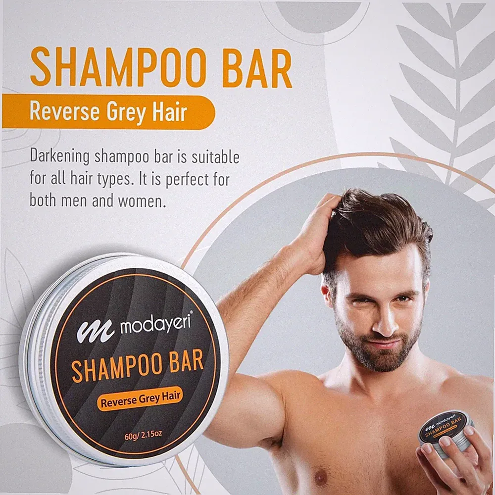 Moisturizing Solid Shampoo for Gray Hair - Bamboo Scent