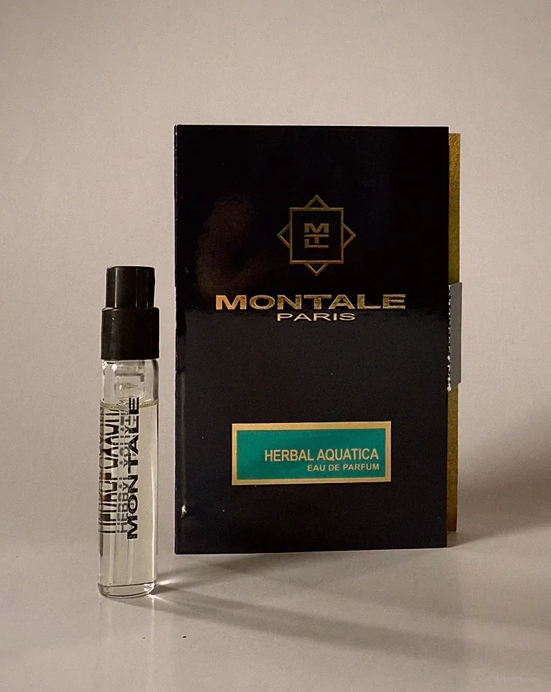 Montale HERBAL AQUATICA EDP Vial Sample 2ml 0.07 fl oz New With Card