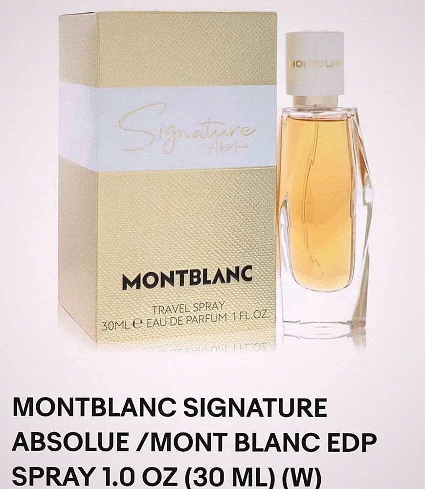 MONTBLANC Signature Absolue Travel EDP SPRAY 1.0 OZ 30 ML NEW SEALED FREE Ship