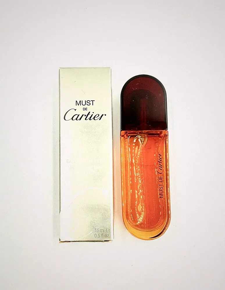 MUST de Cartier Perfume Eau de Toilette Spray .5 fl oz-15 ml. New w/box