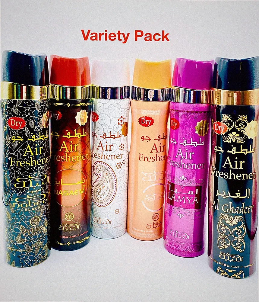 Nabeel Air Freshener Home Fragrance 300ml Aerosol 6 Pack Collection