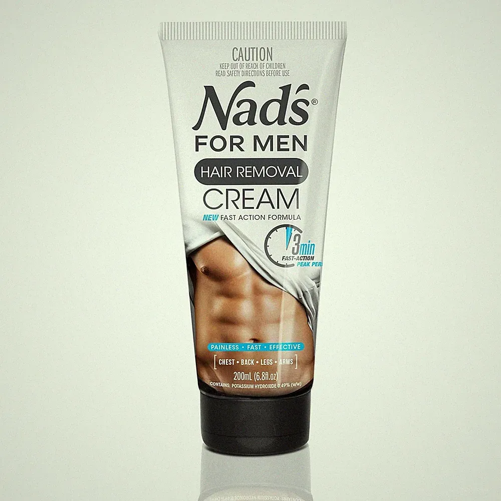 Nad'S for Men Hair Removal Cream, Painless Hair Removal for Men, Soothing Depila