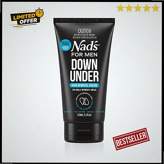 Nad'S For Men Intimate Hair Removal Cream For Men - Easy & Painless Depilator