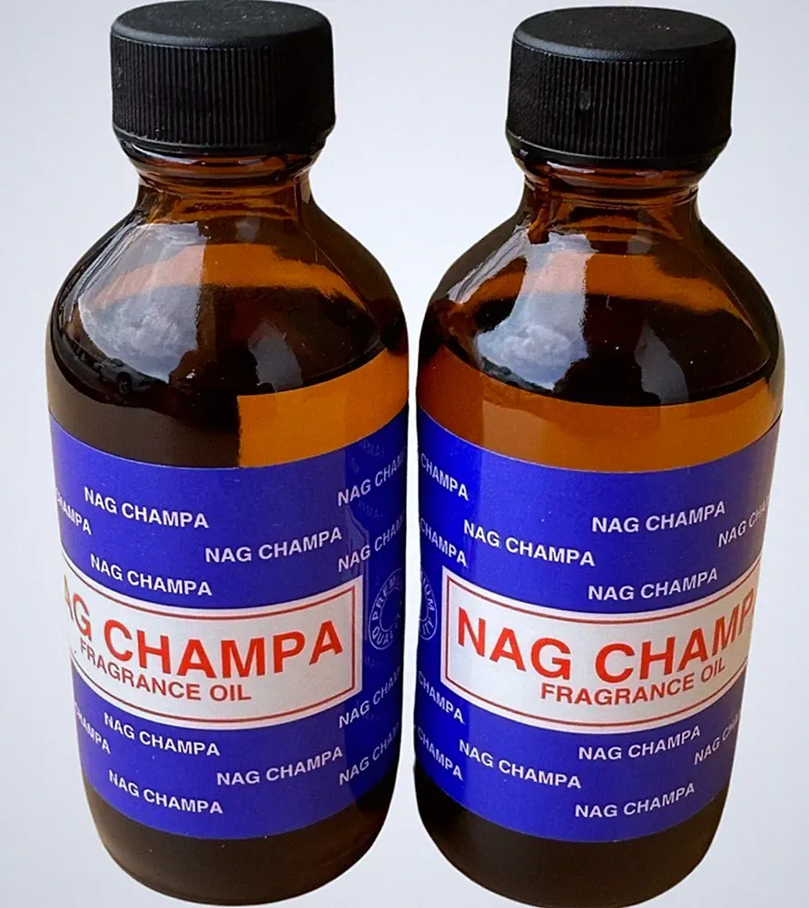 Nag Champa Premium 2oz. Meditation Scented Oil ~ Nag Champa Fragrance.Pack of 2.
