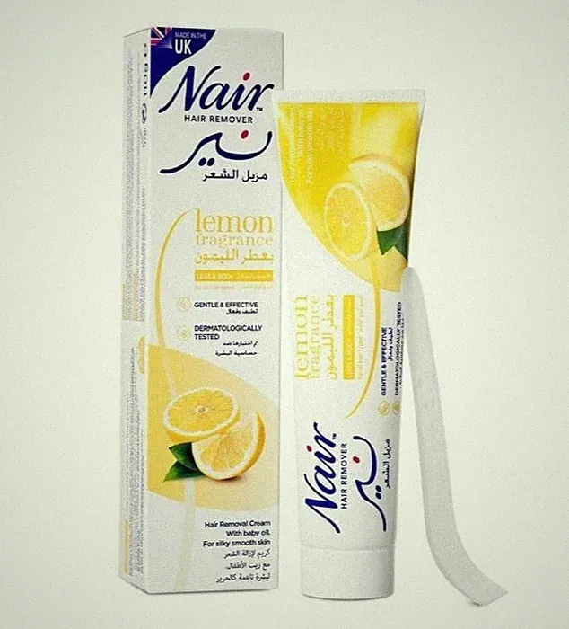 Nair Hair Removal Cream with Lemon Fragrance | Gentle Depilatory for Women