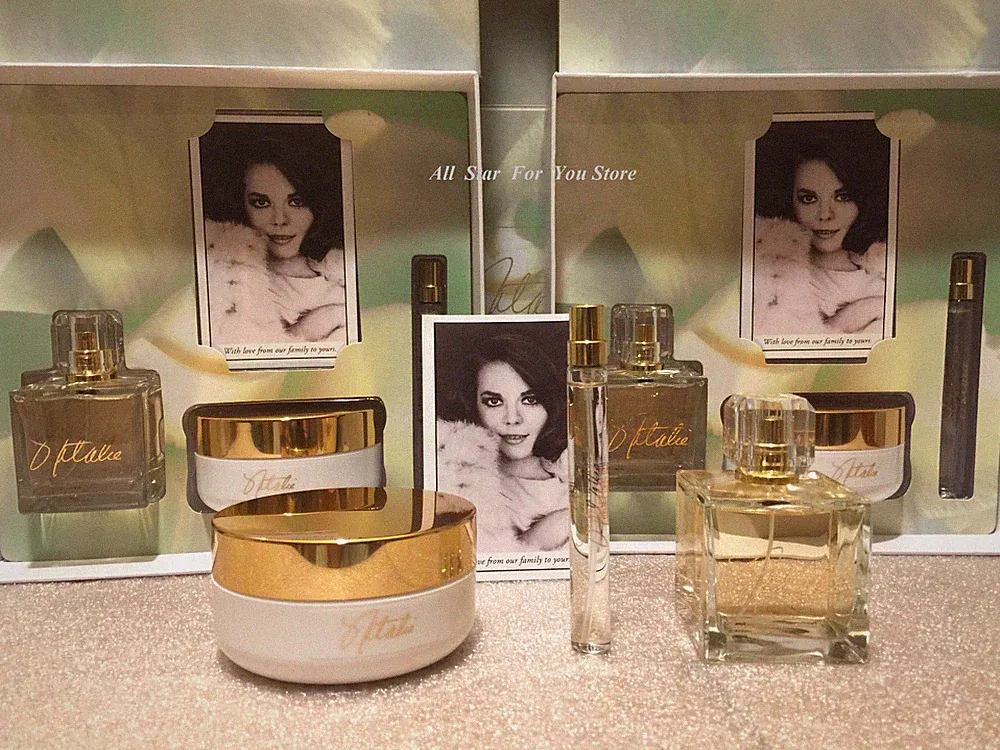 Natalie Wood Womens fragrance Gift Set Perfume 3.4oz, Body Cream 4oz & spray0.34