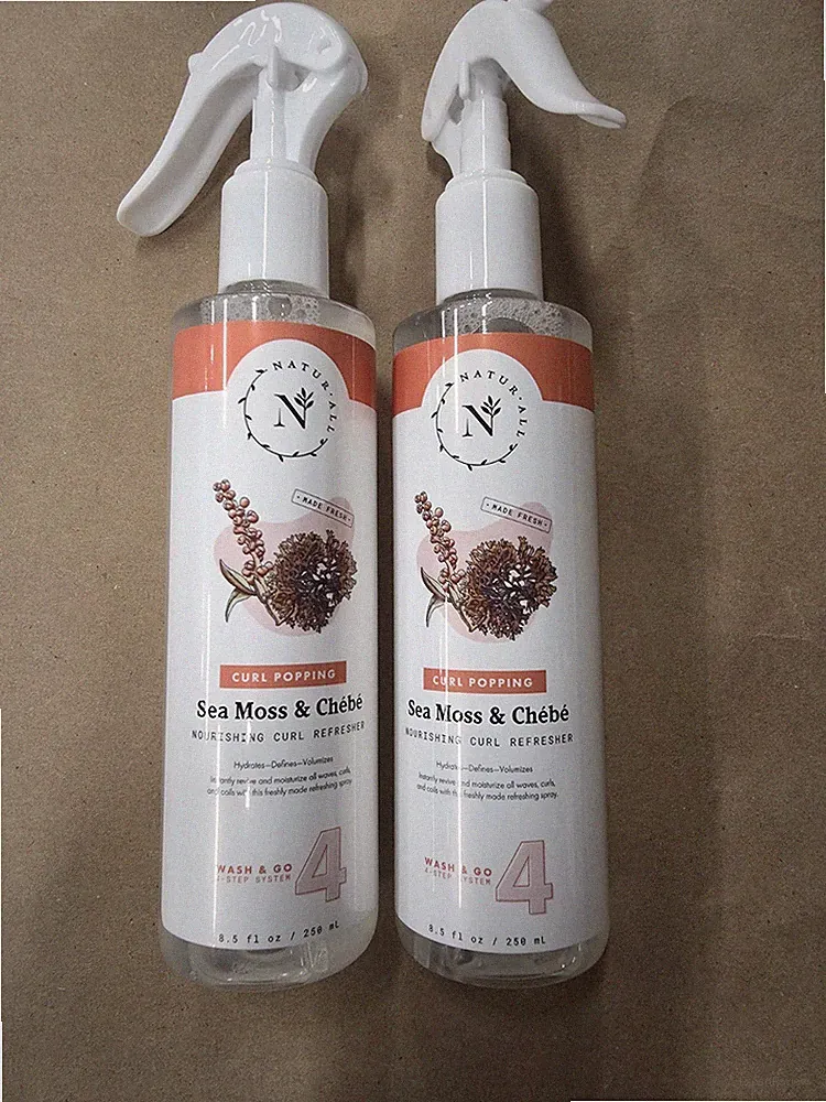 NaturAll Sea Moss & Chebe Curl Refresher Spray (2 Pack) 8.5 Oz Bottle