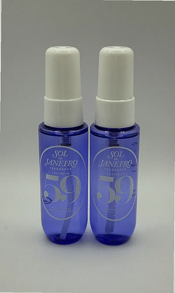 NEW 2X Sol de Janeiro Cheirosa 59 DELICIA Perfume Hair Body Mist Travel 1oz Each