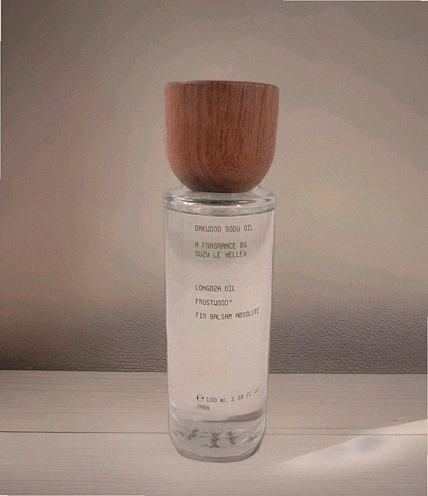 New Authentic Suzy Le Helley for Zara OAKWOOD Body Oil Fragrance 100ml 3.4oz